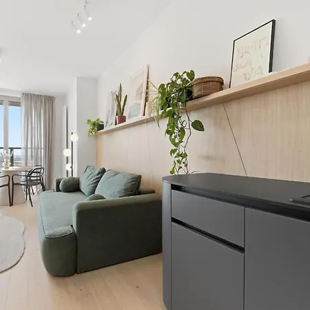 아파트 Eurovea 21floor - River & Port View 브라티슬라바